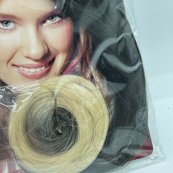 Mia Hair Extensions Clip n Dipped Ends 2 Pieces 14inches long Brown Blonde - Picture 5 of 9